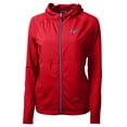 thumbnail image 2 of Women's Cutter & Buck Red Dayton Flyers Vault Adapt Eco Knit Hybrid Recycled Full-Zip Hoodie, 2 of 3