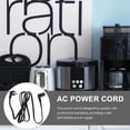 thumbnail image 4 of Ac Power Cord 2 Prong Extension Cord Angled Electrical Extension Cable Tv Power Cord Supply, 4 of 8