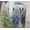 White Purple 7.5FT, variant on Ombre Flocked Slim Artificial Pine Christmas Tree, Gradient Color Narrow Hinged Evergreen Tree in Mint Green, Sky Blue & Cool Gray for Small Space Indoor Pastel Holiday Decor,White & Purple,7.5FT