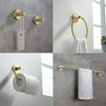 thumbnail image 2 of Kibi Circular 5-Piece Bathroom Hardware Set, 2 of 2