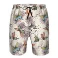 thumbnail image 3 of Honeii's Flying Butterflies-1 Print Men's Casual Shorts with Drawstring，Swim Trunks Quick Dry Beach Shorts, 3 of 5