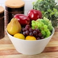 thumbnail image 5 of Gibson Home 142751.01 9.4 in. Great Essentials Round Fine Ceramic Meal Bowl, White, 5 of 5