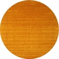thumbnail image 1 of Ahgly Company Indoor Round Contemporary Orange Red Abstract Area Rugs, 8' Round, 1 of 6