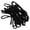 Black, variant on 5m 9-Core Parachute Cord, Heavy Duty Outdoor Survival Safety Rope for Camping, Hiking, Green