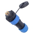 thumbnail image 4 of IP68 Waterproof Plug Socket Flange Aviation Power Connector Industrial Adapter AC380V SP20, with PA66, PA6 Shell Material, for Widely  in Communications, Instrumentation, and, 4 of 7
