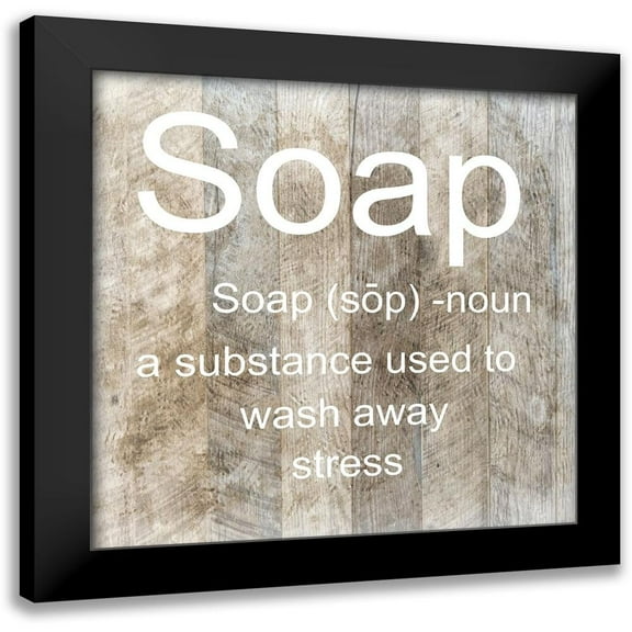 Lewis, Sheldon 12x12 Black Modern Framed Museum Art Print Titled - Soap