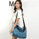 thumbnail image 5 of Bolsos tipo hobo, bolsos cruzados de lona para mujer, bolsos tipo tote casuales de color sólido, 5 of 6