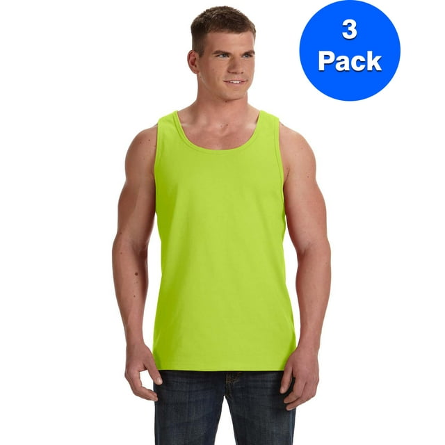 Fruit Of The Loom Men's HD Cotton Tank - 39TKR (Pack Of 3)