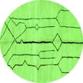 thumbnail image 1 of Ahgly Company Indoor Round Solid Green Modern Area Rugs, 8' Round, 1 of 4