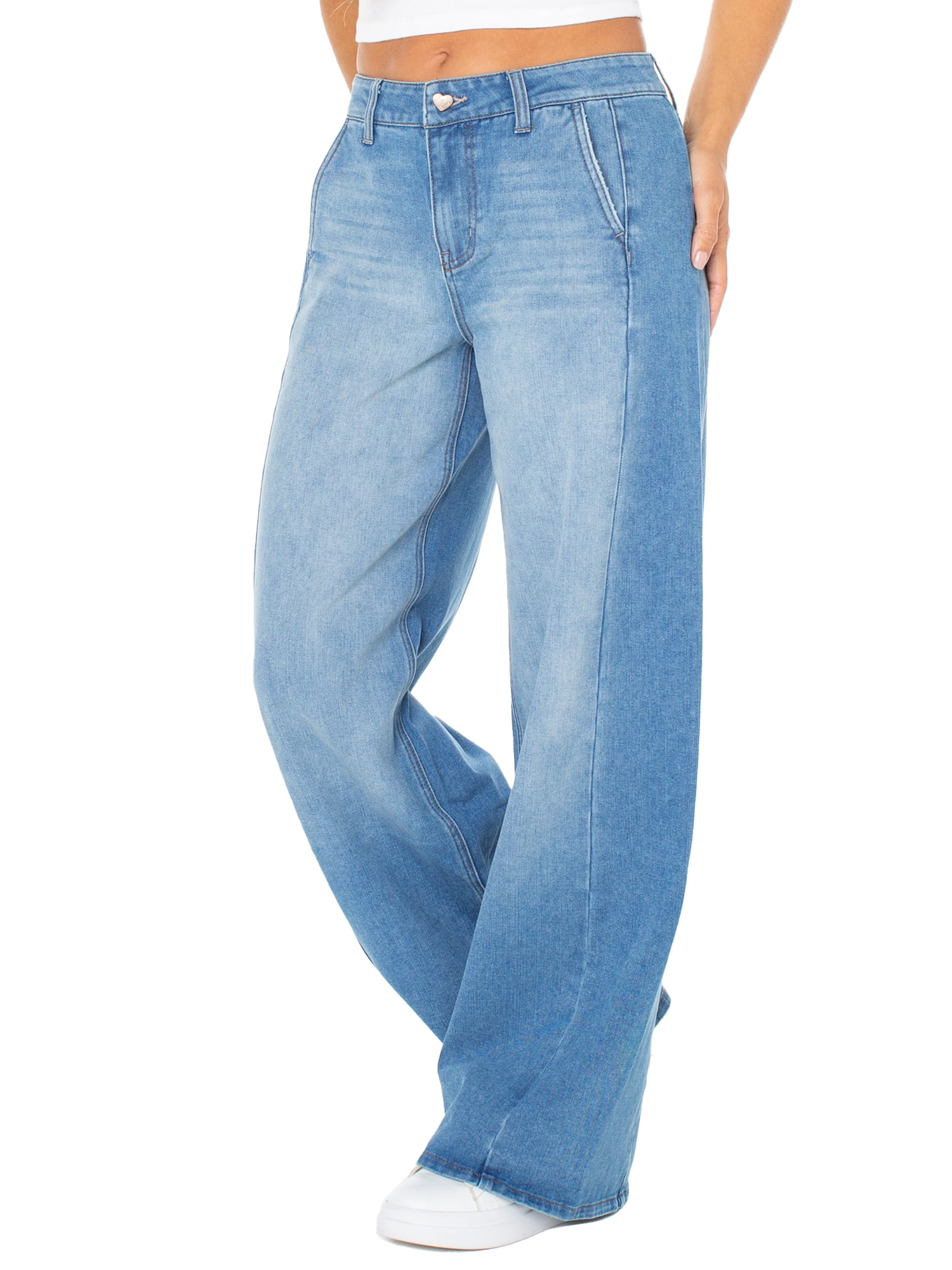 Celebrity Pink Wide Leg Trouser Pocket Jean