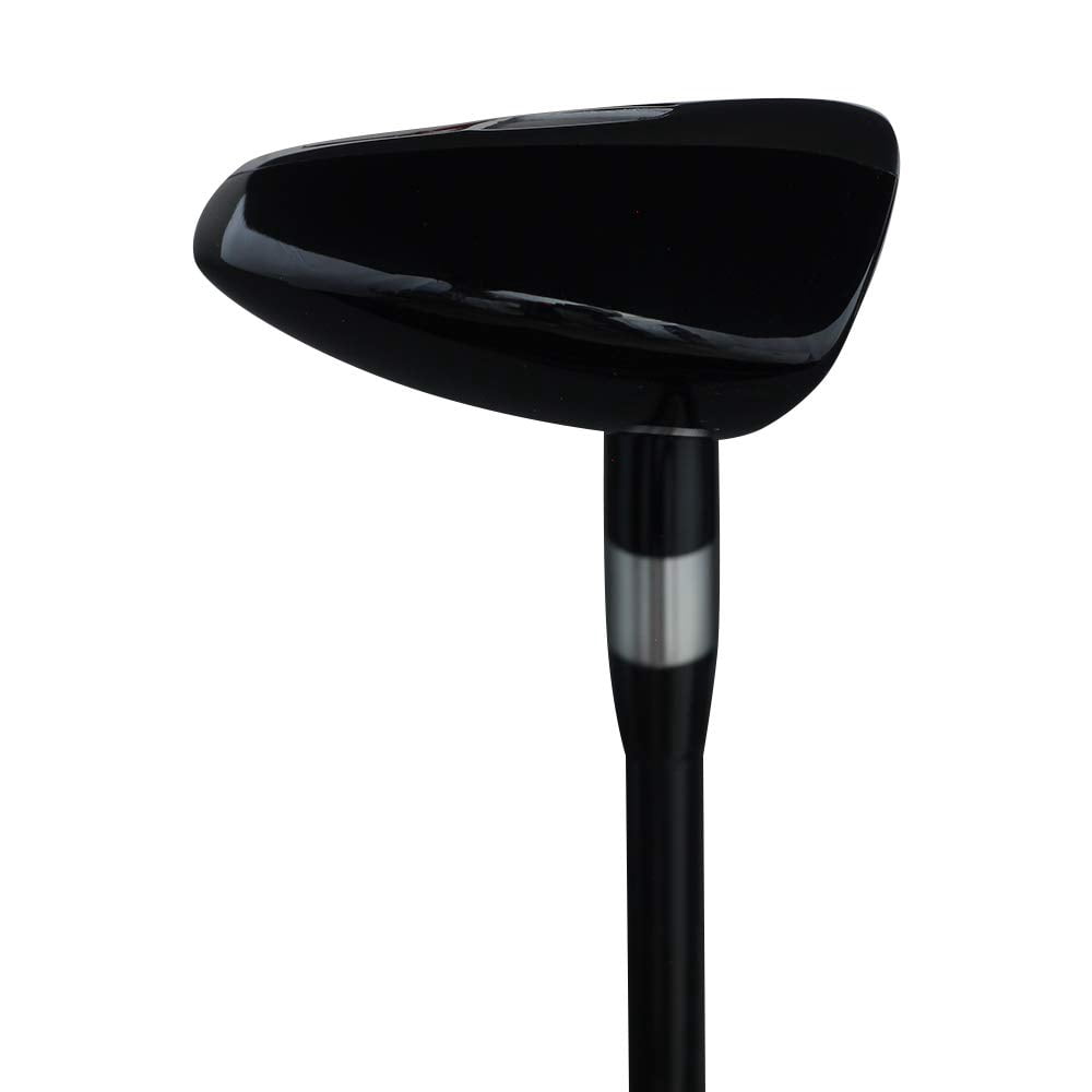 Majek Golf +1 inch Over Big & Tall Men's #6 Hybrid Stiff Flex Left Handed New Utility S Flex Club (Tall 6'0"+/+1" Over) with Midsize Black Pro Velvet Grip