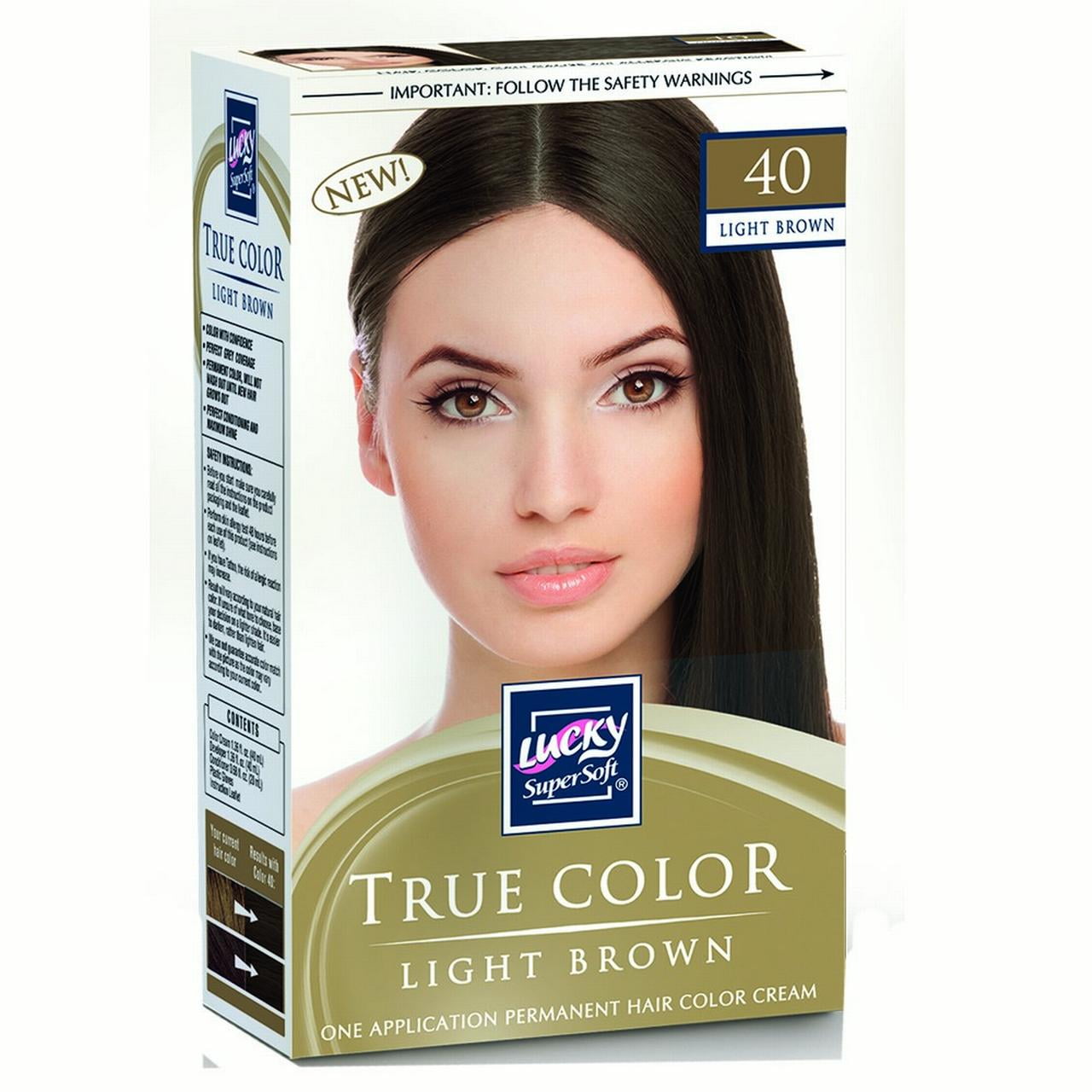 Lucky Super Soft Hair Color, Light Brown