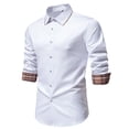 thumbnail image 2 of TMOYZQ Men's Long Sleeve Dress Shirts Stretch Wrinkle-Free Formal Shirts Business Casual Button Down Work Shirts Tuxedo Wedding Shirts, 2 of 8
