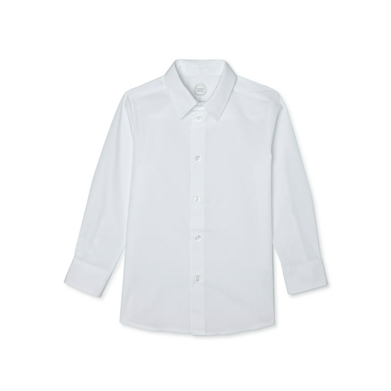 Walmart boys best sale white dress shirt