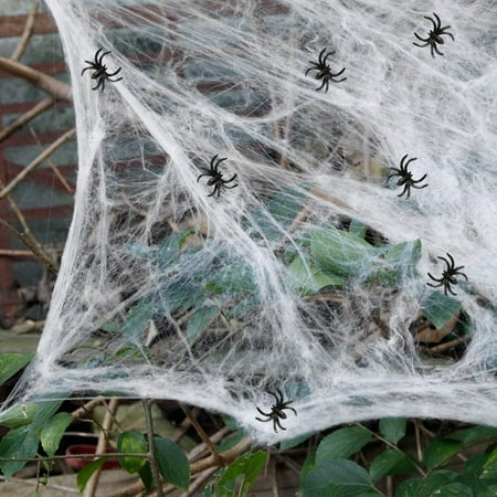 Fake Spider Web Halloween Party Outdoor Decorations Supplies