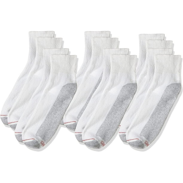 Hanes Men's Big & Tall Cushion Ankle Socks 6Pack Shoe Sizes 1315