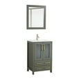 thumbnail image 5 of Vanity Art 24" Single Sink Freestanding Bathroom Vanity Set with Ceramic Top and Mirror, 5 of 8