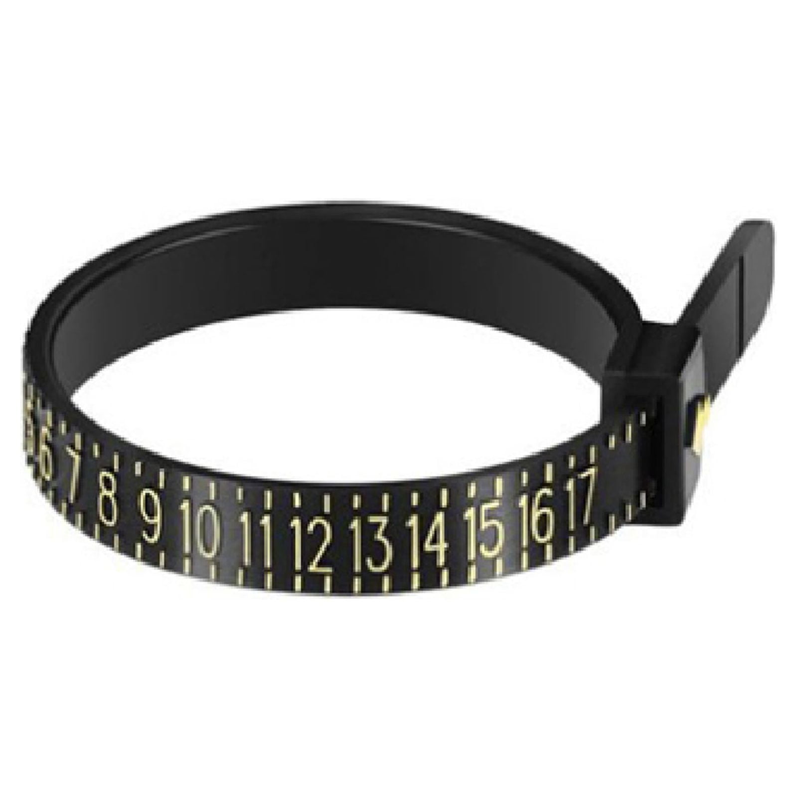 SEYHR Ring Sizer Measuring Belt US Size 1-17 Black Ring Sizing Tool,  Reusable Finger Sizer Belt - Adjustable Ring Sizer Belt - Ideal for Home  and