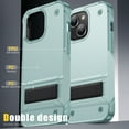 thumbnail image 5 of Dteck for iPhone 14 Case with Kickstand, Military Grade Drop Protection Durable Touch Hard Shockproof TPU Bumper Rugged Case Cover for iPhone 14 6.1 Inch, Mint, 5 of 7