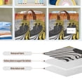 thumbnail image 4 of Yayeee Foldable Storage Basket for Shelves with Handles Waterproof Cloth Bins, Abstract Boat, 4 of 7