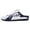 White, variant on Men's Slip on Mule Sneakers Backless Breathable Non Slip Flat Shoes Closed Toe Work Travel Slides Outdoor Sandals White 8