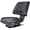Black + Steel#88, variant on Tractor Seat with Backrest Black Slide Track Steel/PVC Compact Mower for Lawn Garden Comfortable Ergonomic Seat