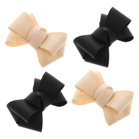 HONMEET Cute Bow Shoe Charms Assorted Color PVC Ribbon Fabric for Decoration 2Pairs