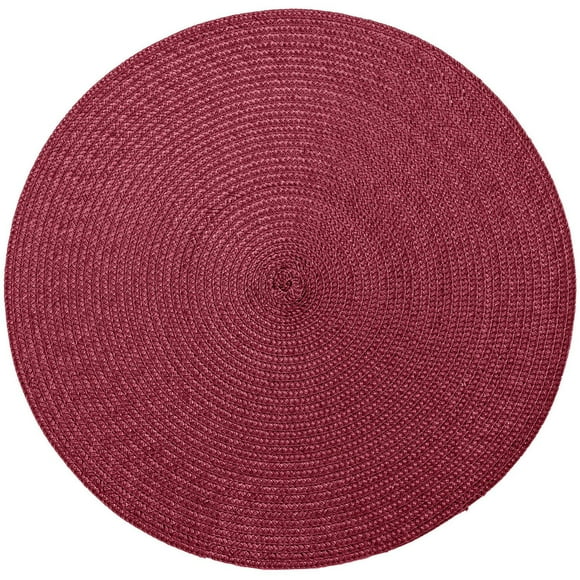Napperon tissé solide rond hometrends 15 po rond