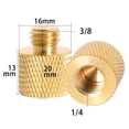 thumbnail image 1 of Adaptateur Fileté Mâle 1/4 3/8 à 5/8 pour Trépied Caméra Studio, 1 of 5