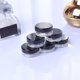 thumbnail image 2 of 50pcs Mini Portátil Redondo Botellas Vacías Recipiente De Viaje Para Crema Facial Maquillaje Crema Loción (Negro, 3g), 2 of 3