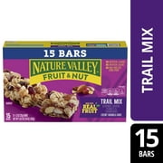Nature Valley Chewy Fruit and Nut Granola Bars, Trail Mix, 15 Bars, 18 OZ