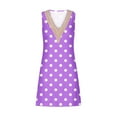 thumbnail image 4 of Ftwytp Women's Summer Casual Sleeveless Dresses V Neck Lace Tank Dress Loose Flowy Stripe Printed Sundress with Pockets Women's Printed Lace Sleeveless Pocket V-Neck Dress, 4 of 5