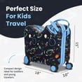 thumbnail image 2 of Viggio Travel To Space Ride-On 18" Suitcase For Kids & Toddlers, 2 of 7