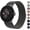 Black, variant on MYKOMI Metal Band Compatible with Google Pixel Watch, Stainless Steel Mesh Loop Adjustable Replacement Strap for Women & Men