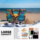 thumbnail image 5 of Easygdp Colorful Textured Chihuahua Bolsa de Viaje de Playa de Gran Capacidad, Bolsa Tote Perfecta para la Playa, Escapadas de Fin de Semana y Viajes, 5 of 7