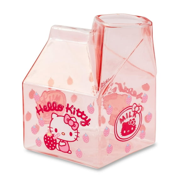 Cartón de vidrio para leche Hello Kitty Sanrio Strawberry 350 ml