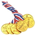 thumbnail image 2 of Paquete de 60 Medallas de Premio de Plástico Dorado para Niños, Perfectas para Deportes, Competiciones y Regalos de Fiesta, 2 of 6