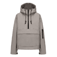 thumbnail image 5 of PUFFIT Waterproof Jacket Oversized Hoodie Coat Half Zip Rain Jacket with Adjustable Waist, Hood & Cuffs, Pullover Jacket Outerwear with Large Kangaroo Pocket for All Seasons Daily Wear, 5 of 5