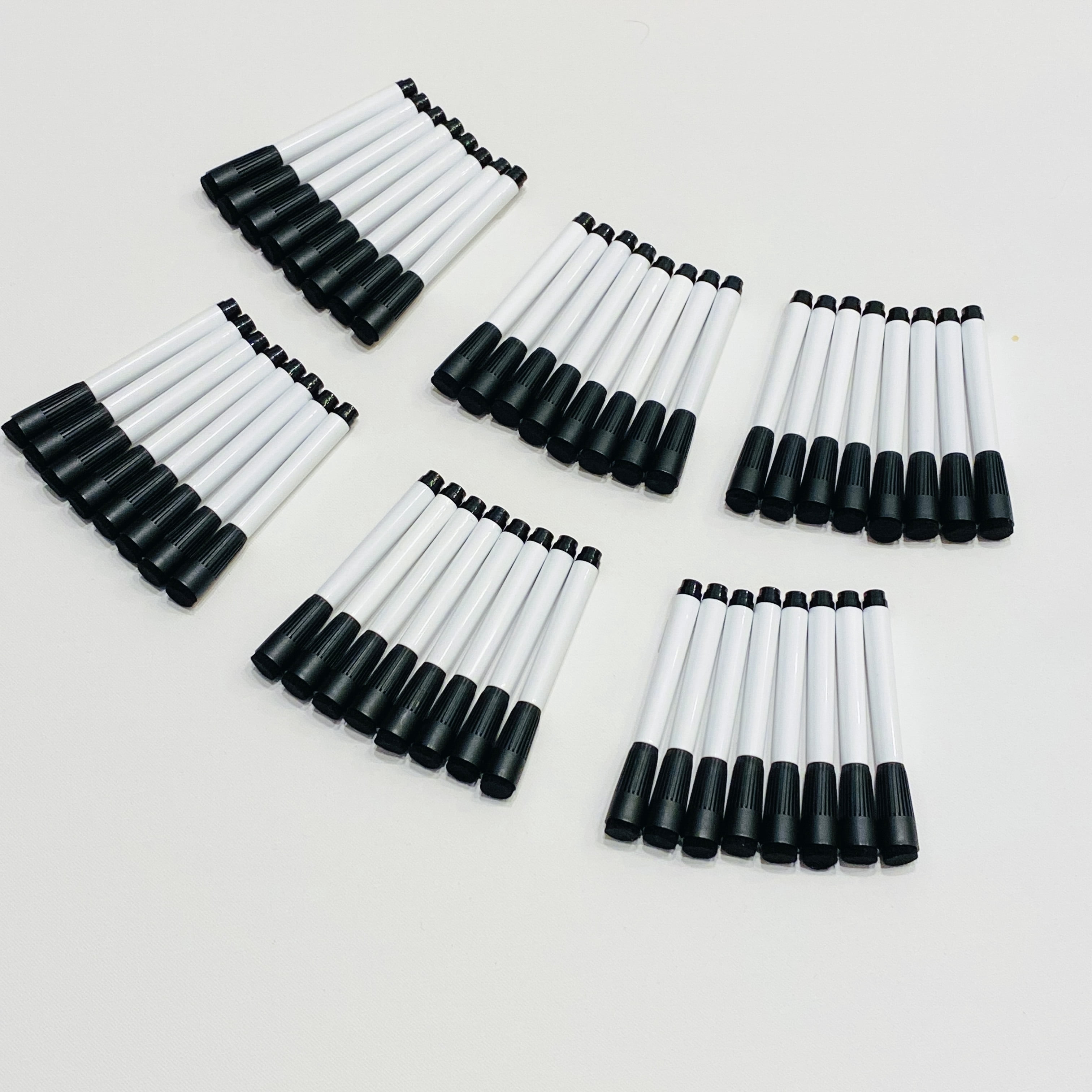 Latitude 27 Dry Erase Marker with Eraser Cap - Medium Bullet Tip - Low Odor Black Ink - 48 Count