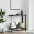 thumbnail image 1 of vidaXL Console Table Black 75x30.5x75 cm Engineered Wood, 1 of 1