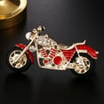 thumbnail image 2 of Broche Pin Motocicleta Macarena Joyería Regalos de Navidad Rojo 3.9 x 1.9 cm broche de diamantes de imitación de las mujeres, 2 of 8