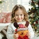 thumbnail image 5 of Bolsa de regalo navideña con asa | Bolsa de poliéster roja | Diseño de muñeco de nieve, Papá Noel y ciervo | Bolsa resistente y antiarrugas para dulces y regalos, ideal para fiestas, decoraciones y, 5 of 6