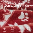 thumbnail image 6 of U2SKIIN Women Fleece Pajama Pants, Comfy Plaid PJ Bottoms For Women with Pockets Soft Warm（Dark red-Christmas tree, Small）, 6 of 7
