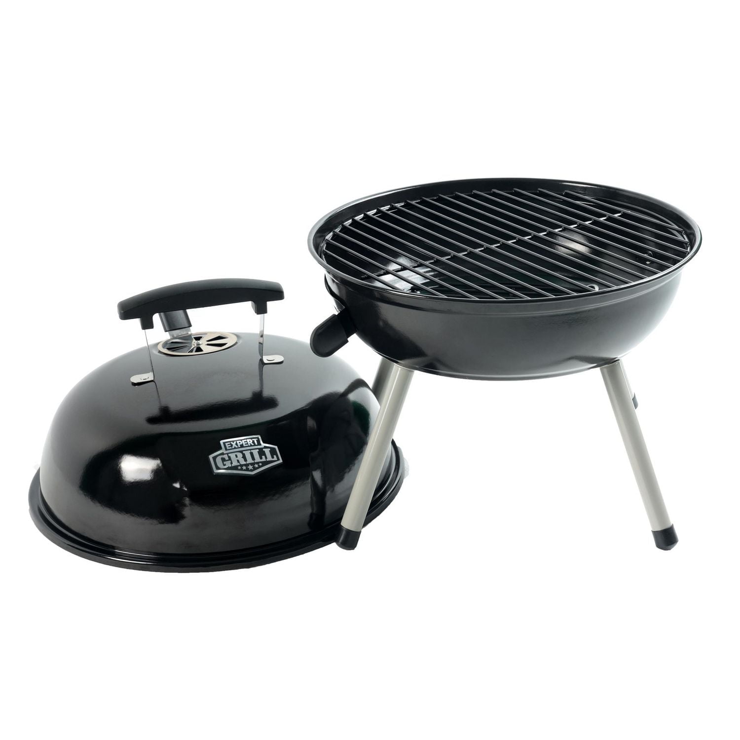 BARBECUE PORTATIF AU CHARBON DE BOIS, Expert Grill, Noir, CBT2203W-C