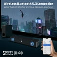 thumbnail image 5 of GCZ Sound Bar for TV, 200W Peak Power Dolby Atmos Soundbar with Subwoofer, 2.1 CH 3D Surround Home Audio TV Speakers with Remote Control, Bluetooth 5.3/HDMI-ARC/AUX/Opt, 5 of 12