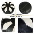 thumbnail image 5 of Thgonwid 21*13 inch Vegan Leather Pouf, Black White, 5 of 6