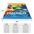 thumbnail image 3 of Ninjago Throw Blanket Soft Cozy Warm College Printing Oversized Lightweight Home Decoration All Seasons For Sofa Bed Couch Bedroom, 3 of 8