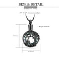 thumbnail image 2 of Giraffe Cremation Jewelry Cricle Urn Necklace for Ashes with Tree of Life Memorial Keepsake Ash Necklace of Loved One, 2 of 6