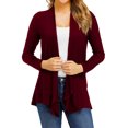 thumbnail image 1 of Cardigan Tricoté à Manches Longues Ouvert pour Femmes, 1 of 2