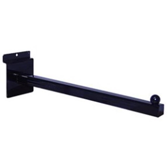 SPB-12 12 in. Square Tube Faceout for Slatwall, Black